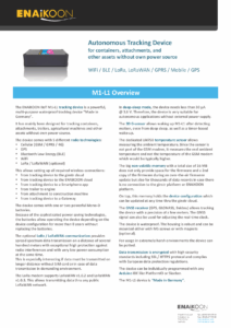 M1-L1 Datasheet